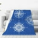 thumbnail image 1 of Balery Compass Manta de Felpa Suave y Acogedora – Cobija de Franela Aterciopelada para Cama, Lavable y Cálida para Sofá, Mascotas, Transpirable-40"x30", 1 of 7