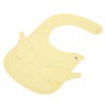 thumbnail image 2 of Babero infantil impermeable bordado de algodón puro, 2 uds., toalla de Saliva para bebé con alas de Ángel de dibujos animados, color amarillo, 2 of 5