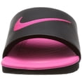 thumbnail image 2 of Nike Kids' Kawa Slide Sandal Black/Vivid Pink Big Kid, 2 of 7