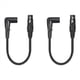 thumbnail image 1 of 2X 3 Pines XLR Ángulo Recto Macho A Hembra Enchufe Micrófono Cable de Audio Cable Blindado Accesorios de Instrumentos Musicales, 1 of 5