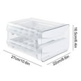 thumbnail image 3 of Deals Qaailabf Boîtes de Rangement Transparentes 40, Boîtes à Double Couche, Boîtes de Conservation Style Tiroir, Boîtes pour Réfrigérateur de Cuisine, Plateaux, 3 of 9