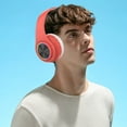 thumbnail image 6 of xgfhyjeh Wireless Bluetooth Headset, Noise Cancelling Over Ear Headphones for Sleep Gaming Running Workout Gym, Foldable Lightweight Memory Foam PC Headset With Mic, LED Light, 6 of 7