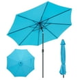 thumbnail image 2 of Costway 10Ft Outdoor Market Patio Table Umbrella Push Button Tilt Crank Lift Blue, 2 of 10