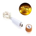 thumbnail image 3 of Guirnalda de luces LED con forma de corcho de 2 m y 20 luces LED recargables por USB para dormitorio, hogar, fiesta, boda, Navidad, decoración interior, 3 of 5