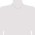 thumbnail image 2 of Diamond2Deal 925 Sterling Silver .95mm Forzantine Cable Chain Necklace for Women 16", 2 of 5