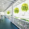 thumbnail image 4 of HWRETIE Enredadera artificial de gloria de la mañana,planta colgante,guirnalda de flores de seda de rosas falsas,decoración de pared para boda,hogar,jardín,enredadera de flores simuladas, 4 of 9