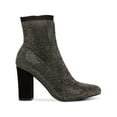 thumbnail image 2 of Wild Pair Womens Baybe Rhinestone Block Heel Ankle Boots, 2 of 3