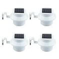 thumbnail image 1 of Paquete de 4 luces LED solares para canalones, luces de noche solares blancas/negras, luces de pared, luces de valla, luces de alero Zhivalor CPB-US-DYP817-4, 1 of 5