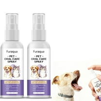 Furaqua Pet Dental Spray, Dog Dental Care Spray, Totol 2.082 Fl Oz Dog Natural Ingredients Extract, Breath Freshener Freshen Breath and Aid in Daily Oral Hygiene, Suitable for Different Pets (2Pcs)