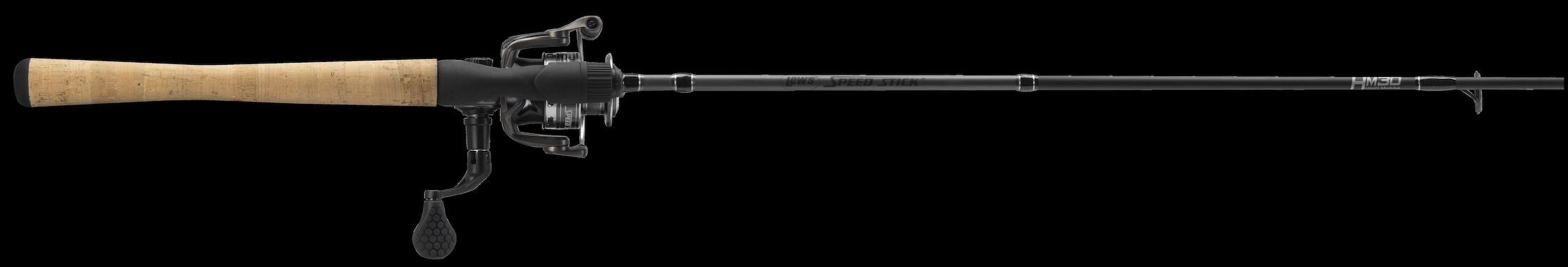 Lew's Speed Spin High Speed Spinning Reel and Fishing Rod Combo, 7-Foot Rod, Size 20 Reel, Black