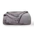 thumbnail image 6 of RUIKASI Fleece Gray Blanket Throw - Fluffy Throw Size Blanket for Sofa, Small Warm Travel Blanket Sofa, Office, 50x60 Inches, 6 of 9