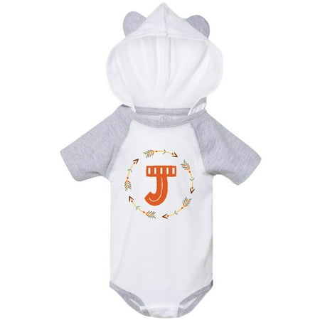 

Inktastic Monogram Letter J Tribal Arrow Gift Baby Boy or Baby Girl Bodysuit