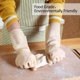 thumbnail image 3 of SZTXJ 3 Pairs of Cleaning Gloves, Dishwashing Gloves, Heavy Duty Reusable Rubber Kitchen Gloves, Bathroom, White, Size M, 3 of 4