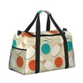 thumbnail image 2 of Bingfone Vintage Bowling Print Travel Duffel Tote Bag,Waterproof Shoulder Weekender Bag For Women and Men Swim Sports Travel Gym Bag，Foldable and expandable bag Lightweight, 2 of 7