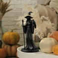 thumbnail image 4 of Gothic Witch Sculpture Resin Mystical Figurine Staff Desktop Ornament Home Halloween Witchful Thinking Gothic, 4 of 4