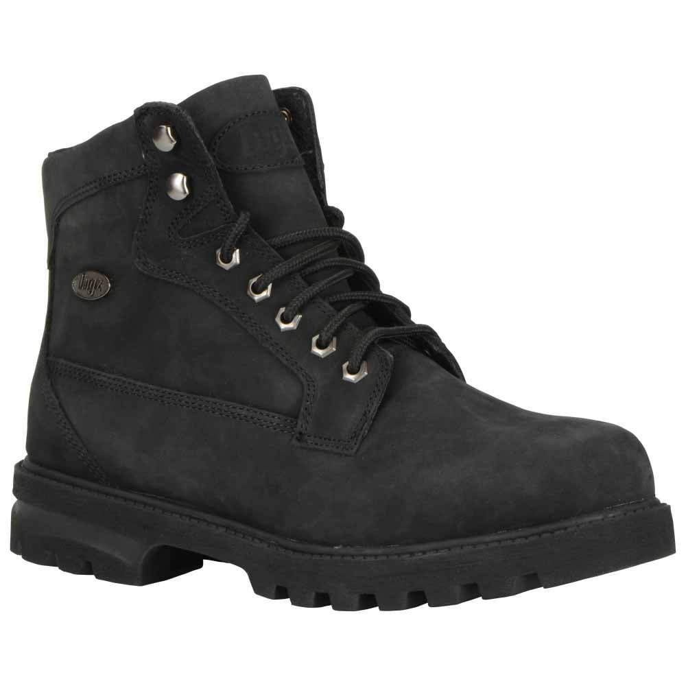 color block lug boots