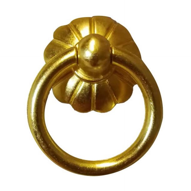 5 uds estilo antiguo tiradores de latón puro anillo tiradores de cajones de gabinete manijas de mano armario manijas de puertas de armario