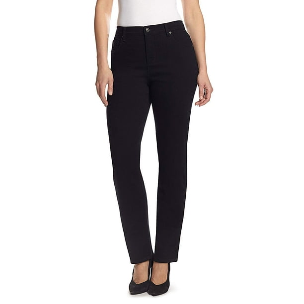 Pantalones Gloria Vanderbilt Amanda High Rise, negros, 14 peniques, EE. UU.