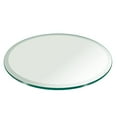 thumbnail image 1 of 20" Inch Round Glass Table Top 1/2" Thick Tempered Beveled Edge by Fab Glass and Mirror, 1 of 5