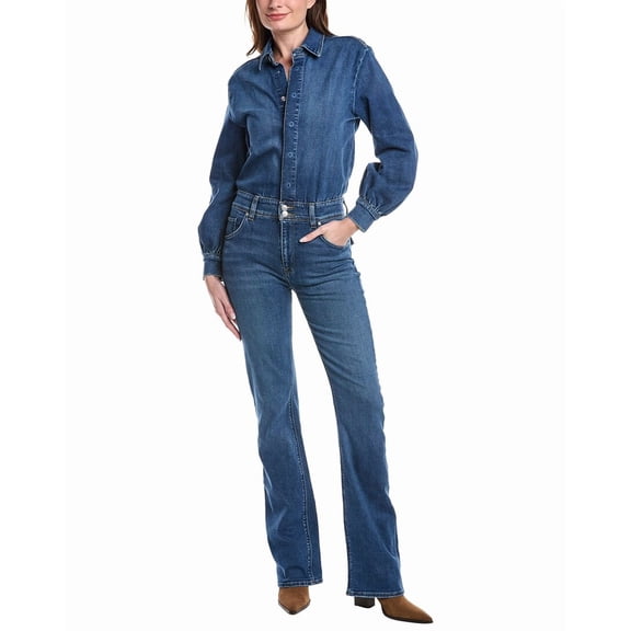 HUDSON Jeans womens The Designer Jumpsuit, 28, Blue