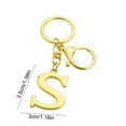 thumbnail image 3 of VQPeo Alphabet Metal Keychain, Golden Letter Pendant Charm, Personalized Bag Accessory for Christmas Gifts & Daily Key Organization, 3 of 5