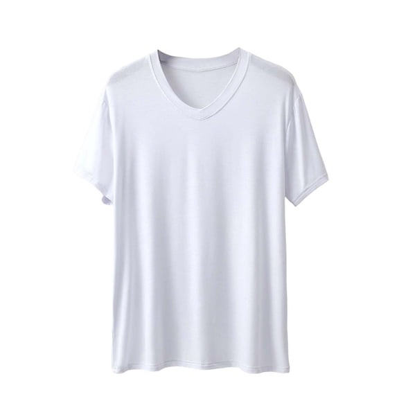Dagugfen Tee Shirts for Men Short Sleeve Crew Neck Soft Breathable Comfy Loungewear Sleepe Pajama Tops