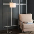 thumbnail image 2 of SAFAVIEH Rafin Modern Glam Curved 61.5 in. H Floor Lamp, Nickel, 2 of 5