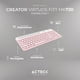 thumbnail image 5 of Kit Teclado y Mouse Acteck VIRTUOS SILK MK720 Inalambrico USB-C Rosa AC-936279, 5 of 6