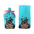 thumbnail image 1 of 50 bolsas de dulces de Halloween, bolsas de regalo para galletas, cajas de dulces para decoración de fiestas de Halloween, color azul, 1 of 5