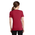 thumbnail image 2 of Port & Company Ladies Performance Blend V Neck Tee-XS (Red), 2 of 6