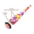 thumbnail image 2 of 2 Acrylic 16G Colorful Flower Fake Ear Stretchers, 2 of 3