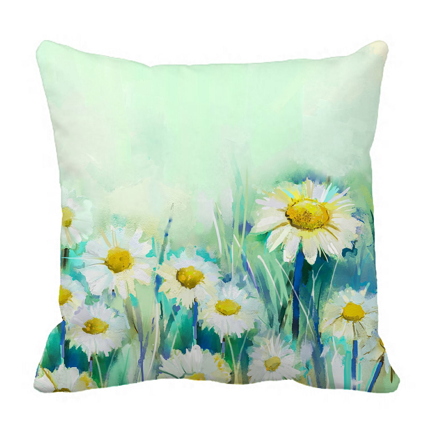 PHFZK Floral Flower Pillow Case, Watercolor Dandelions