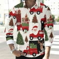 thumbnail image 6 of COSFO Collared Button Down Shirts for Men Party Christmas Long Sleeve Shirts Vacation Relaxed Fit Funny Mens Shirts Casual, 6 of 8