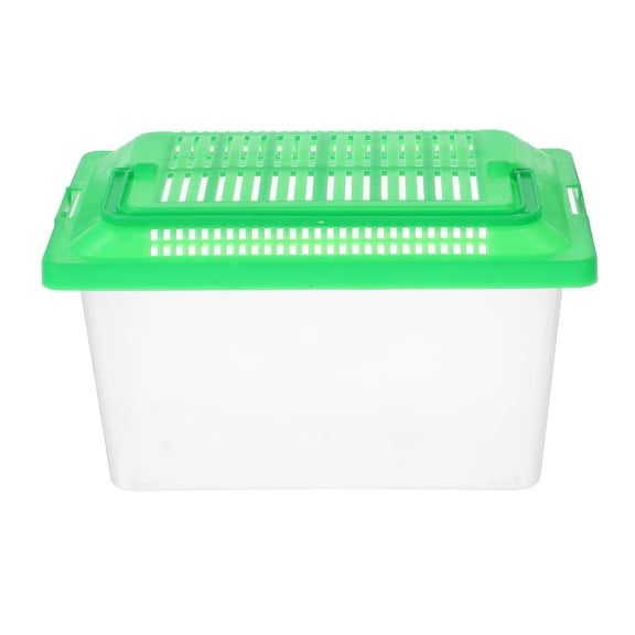LOLIPPYY Portable Clear Plastic Aquarium Tank for Turtle, Reptile Habitat, Feeding, Breeding and Small Fish