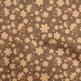 thumbnail image 1 of oneOone Rayon Brown Fabric Leaves & Clover Sewing Craft Projects Fabric Prints By Yard 56 Inch Wide, 1 of 5