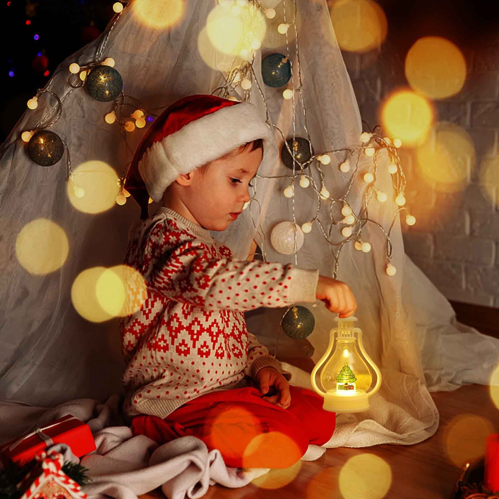 Christmas Clearance Room Decor Ornaments LED Lights Children's Hand