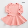 thumbnail image 1 of AAMILIFE 1-4 Ans Filles Automne Robe Chaude Sélectionné de Haute Qualité en Coton Princesse Robe Série Couleur Unie Rouge/violet/noir, 1 of 2