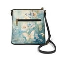 thumbnail image 2 of LedBack Butterfly Print Women Shoulder Purse Sling Hobo Bag with Multi Zipper Pockets, Leather Women Crossbody Satchel Handbag with Adjustable Strap, Blue, 2 of 7