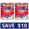 SAVE $10 on Enfagrow Premium Toddler Nutritional Drink Powder when Purchasing Two 32 oz Cans