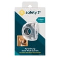 thumbnail image 4 of (2 pack) Safety 1st Parent Grip Door Knob Covers 3pk, Crystal Clear, Toddler, 4 of 15