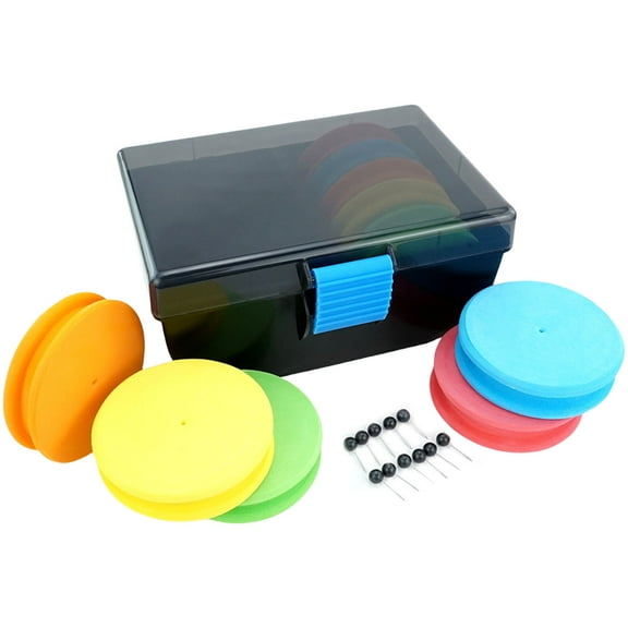 10pcs Fishing Line Holder Foam Spools Hook Rigs Holder Line Leader Wire Board Fishing Rigs Winders Winding Line Board