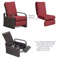 thumbnail image 2 of ATR ART to REAL Outdoor Replacement Cushion for Recliner, 5.5”Thick, Removable Washable Cover, Water Resistant, Red, 2 of 9