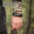 thumbnail image 3 of Bracelet en Paracorde de Camping, Démarreur de Feu à la Mode Bracelet en Paracorde Ajustable en Nylon pour la Randonnée pour Activité de Plein Air Noir, 3 of 7