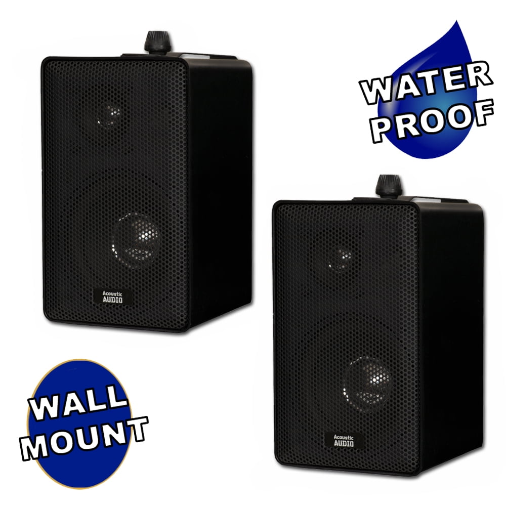200W Boss Audio MR4.3W 4" 3-Way Marine Enclosed System Box Speaker White 