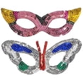 thumbnail image 3 of Sequin Mardi Gras Masks 6/Pkg, 3 of 3
