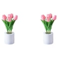 thumbnail image 4 of Yuarrent Compatible con múltiples dispositivos La lámpara ayuda en el hogar Regalo eleganteﾠparaﾠcualquier ocasión Lámpara de flores 6 cabezas todo rosa 2Conjunto, 4 of 6