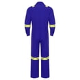 thumbnail image 4 of Sxiwei Men's One Piece Work Coveralls Jumpsuits Long Sleeves Reflective Mechanics Body Suits Blue M, 4 of 7
