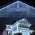 thumbnail image 3 of Guirnalda de luces navideñas para exteriores, guirnalda de luces LED con forma de carámbano de 4 m y 20 m, para decoración de Año Nuevo, 3 of 5