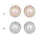 thumbnail image 5 of Aretes de perlas de cristal Minnieouse para banquetes de cumpleaños Plata, Oro, 5 of 6
