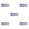 thumbnail image 1 of Justharion Coffin Nail Set Glossy Classic French Style Scratch Resistant Artificial Press-on Fingernails Manicure Stickers Type 19 5Set, 1 of 6